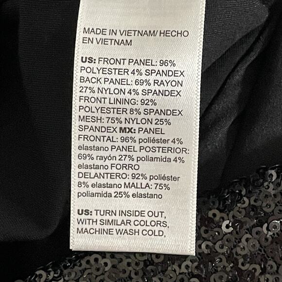 Chico's Juliet Wide Leg Sequin Front Pant Size 1P US 8 Petite Black Slimming NEW - Picture 7 of 10